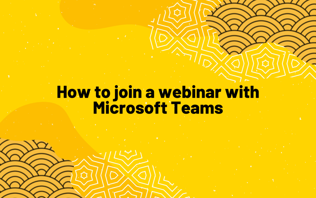 Webinar How To Guide