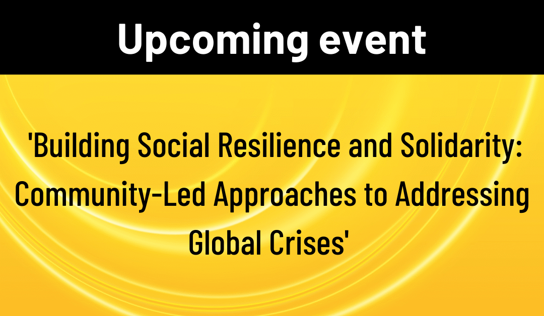 SI co-organises upcoming event on addressing global crises
